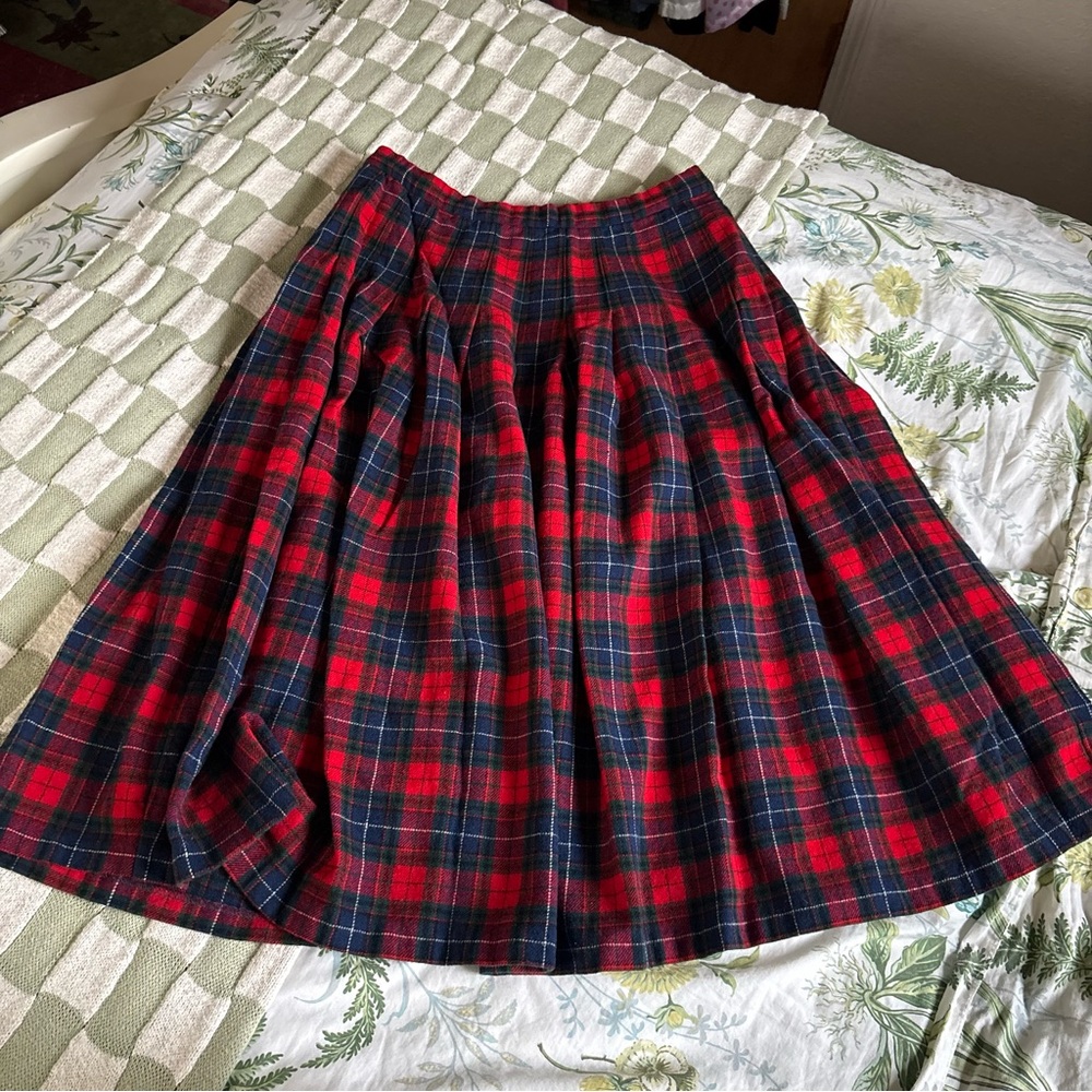 Vintage Woolrich Plaid Midi Skirt